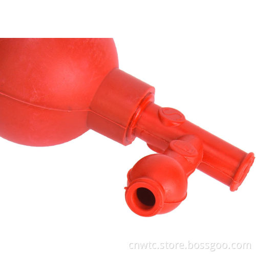 3-Opening Red Pipetting Ball Quantitative Suction Bulb Rubber Pipette Set for Lab Use